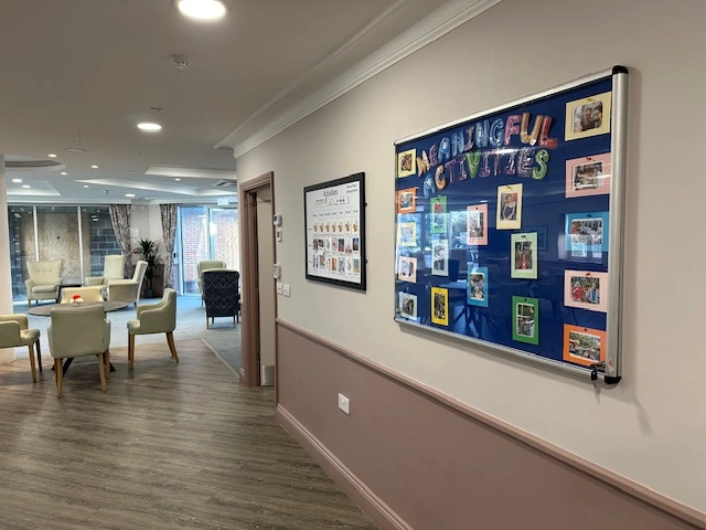 Activities board at Forest Place